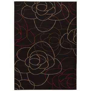  Contempo Collection Abstract Rose / Charcoal RugCouristan Rug 