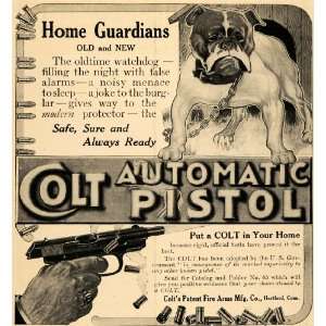 1911 Ad Bull Dog Colt Automatic Pistol Gun Safety Arms 