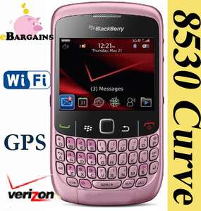New RIM BlackBerry Curve 2 8530 PINK Cell Phone Verizon Wireless 