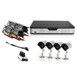 ZMODO Complete CCTV Surveillance DVR w 4 Camera 500GB Drive,60 Cable 