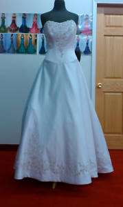 MoonLight Bridal H 9491 White 14 Wedding Dress Couture  