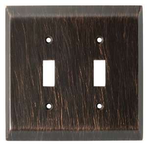   Stately Double Switch Wall Plate, Venetian Bronze