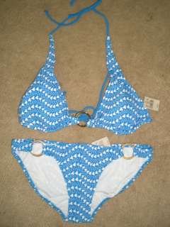 NWT Junior AMERICAN EAGLE Blue Dot Bikini Swimwear  