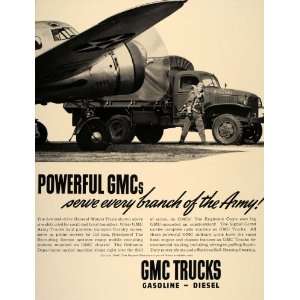   Ad GMC General Motors Army Truck Pilot WWII Plane   Original Print Ad