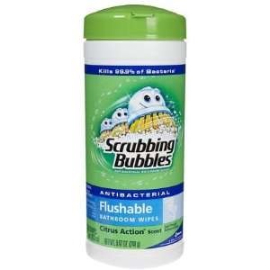 Scrubbing Bubbles Antibacterial Bathroom Cleaner Wipes (Quantity of 5)