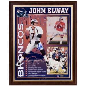  John Elway Denver Broncos Career Healy Plaque Sports 
