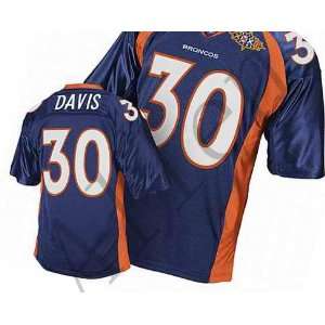  2012 New NFL Denver Broncos#30 Davis White/blue/orange 
