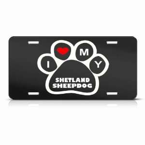  Shetland Sheepdog Dogs Dog Dogs Animal Metal License Plate 