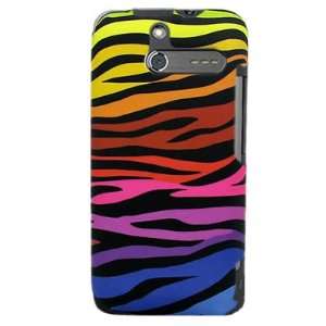 Snap on Hard Plastic RUBBERIZED With COLOR ZEBRA Design Cover Sleeve 