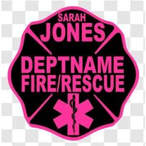  Firefighter and EMS Rescue Customized Decal 002 10 Inch 