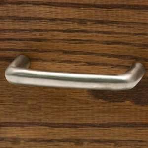  4 Solid Brass Arched Pull   Brushed Nickel
