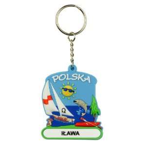  Flexible Keychain   ILAWA, Poland Lakeside City Patio 