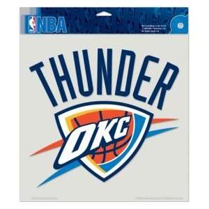 Oklahoma City Thunder NBA 8 X 8 Color Die Cut Decal  
