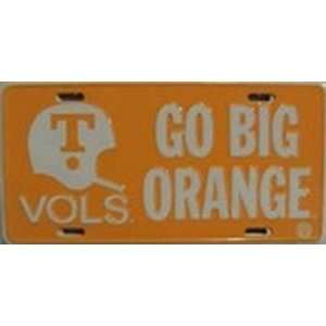 Tennessee Go Big Orange T VOLS   College LICENSE PLATES Plate Tag Tags 