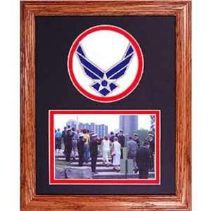  U.S. Air Force Picture Frame Oak Finish 9 1/4 x 11 1/4 