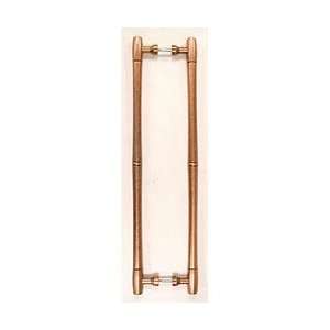  Nouveau Bamboo Back to Back Door Pull   Old English Copper 