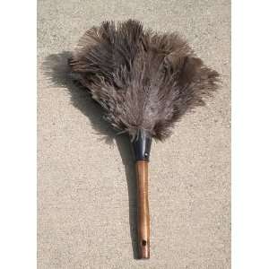  Genuine Ostrich Feather 13 Inch Duster with Wood Handle 