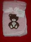 Vtg Baby Blanket Teddy Bears Sleeping Large Crib  