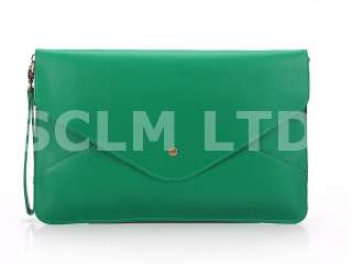 Oversized Envelope Clutch PU Leather Handbag Purse Hand Shoulder Bag 