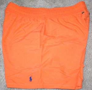 NEW Mens Ralph Lauren Orange Swim Short. Size 1XB  
