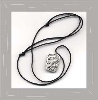 BEAUTIFUL TRICKSTER Native Pewter Haida RAVEN NECKLACE  