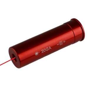  20 Gauge Shotgun Red Aluminum Laser Cartridge Bore Sighter 