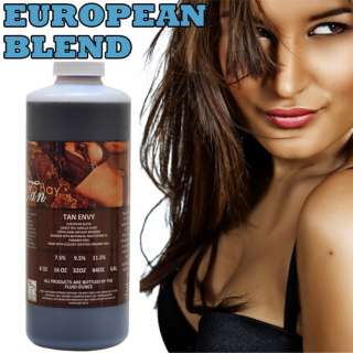 EUROPEAN Medium Tanning 7.5 DHA Solution Airbrush Spray TAN ENVY 32 oz 