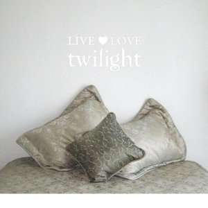  LIVE LOVE TWILIGHT   Edward Cullen Design   Vinyl Wall 