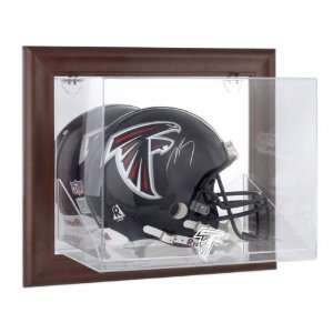  Atlanta Falcons Brown Framed Wall Mounted Logo Helmet 