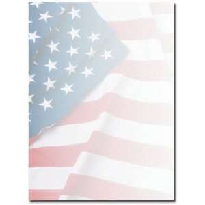  American Flag Letterhead & Flyer Paper Patio, Lawn 