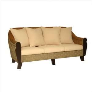  Billabong Sofa in Natural Seagrass Fabric Base White 