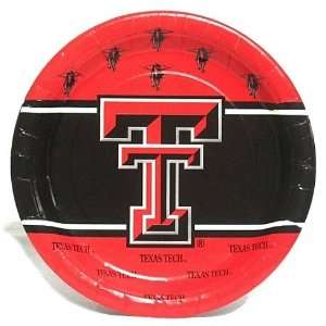  Texas Tech Red Raiders Paper Plates   8 count Health 