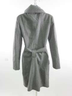 You are bidding on a KATIA G Gray Wool Belted Zip Up Long Jacket Coat 