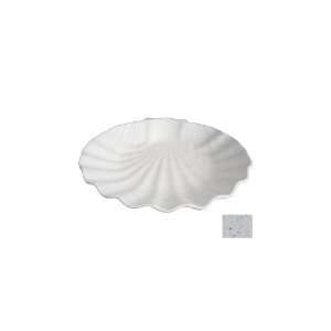   Large Shell Display Plate, Marble White   SC174MW