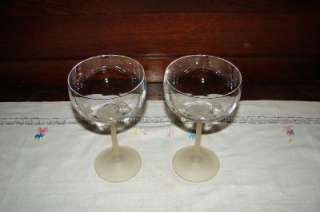 Avon Lead Crystal Etched Hummingbird Frosted Glasses  