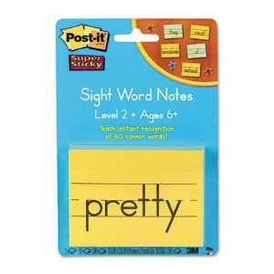  o Post it o   Super Sticky Sight Word Notes for Kids, 3 x 