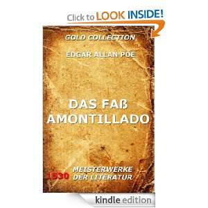 Das Faß Amontillado (Kommentierte Gold Collection) (German Edition 