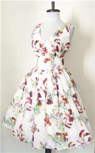   Twirl Floral Pinup Swing Dress Medium **LIMITED AVAILABILITY**  