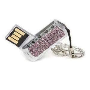  8GB Small Pink Crystal Simple Style USB Flash Drive 