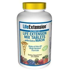 Life Extension Mix™ Tablets with Extra Niacin without Copper, 315 