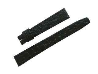 Genuine GUCCI Black Leather Watch Strap Band 12/10mm Stitched Ladies 