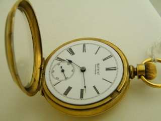 Vintage WALTHAM Size 16 pocketwatch RARE Dome Model Low serial number 