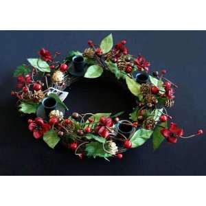  Red Berry Advent Wreath 