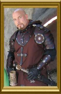Gothic Leather Templar Knight sca larp COSTUME ARMOR  
