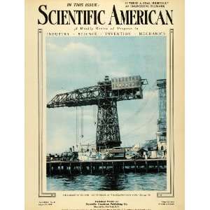  1920 Cover Crane Philadelphia Navy Yard Industry Invention 