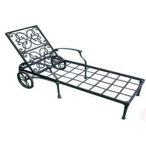 The Stanton Collection All Welded Cast Aluminum Patio Furniture Chaise 