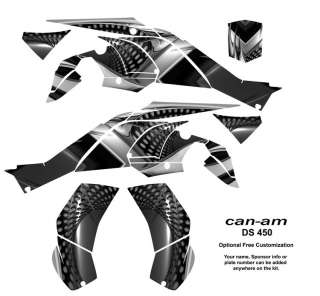   graphic kit for can am ds 450 2008 2010 part number ds450 7777orange