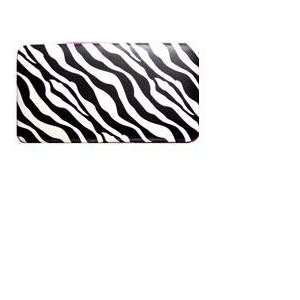  Clutch Hard Case Wallet  Zebra Print 