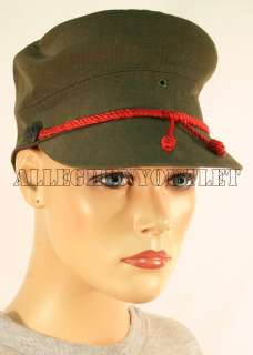 US MILITARY USMC Womens Green Wool Service Cap Hat 22.5  