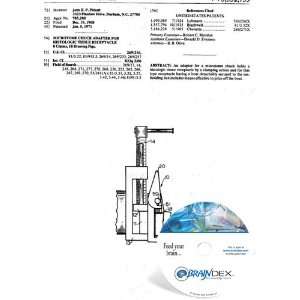  NEW Patent CD for MICROTOME CHUCK ADAPTER FOR HISTOLOGIC 
